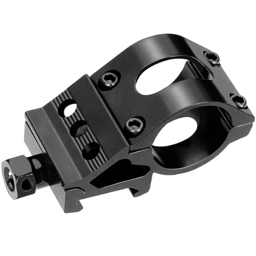 Offset Picatinny Rail Mount, 1 Inch Picatinny Flashlight Mount, Flashlight Mounts for Outdoor