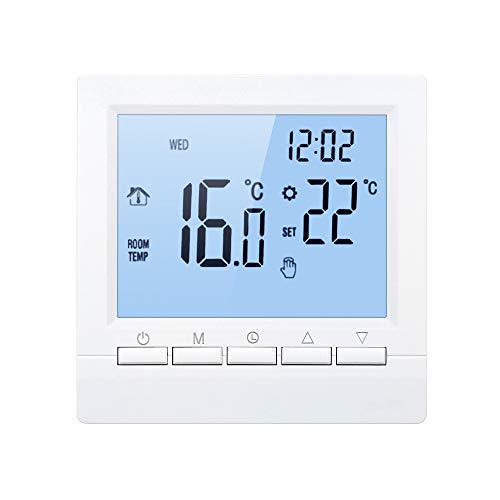 Weehey Termostato Inteligente Controlador de Temperatura Digital Pantalla LCD Semana Programable Termostato...