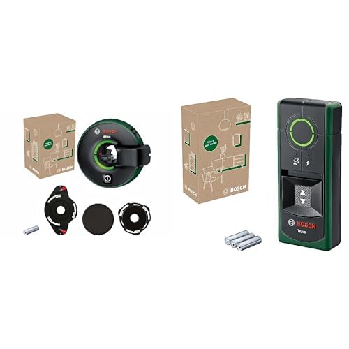 Bosch mètre laser ligne Atino 2ème génération avec mètre ruban verrouillable et amovible & Bosch détecteur Truvo 2ème génération