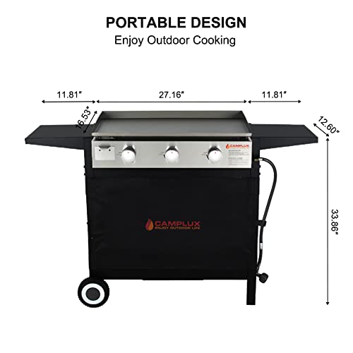 Flat Top Grill Griddle,Camplux Propane Gas Outdoor Grill Griddle Cooking Station For Camping,Bbq,Tailgating Or Picnicking #TOP6