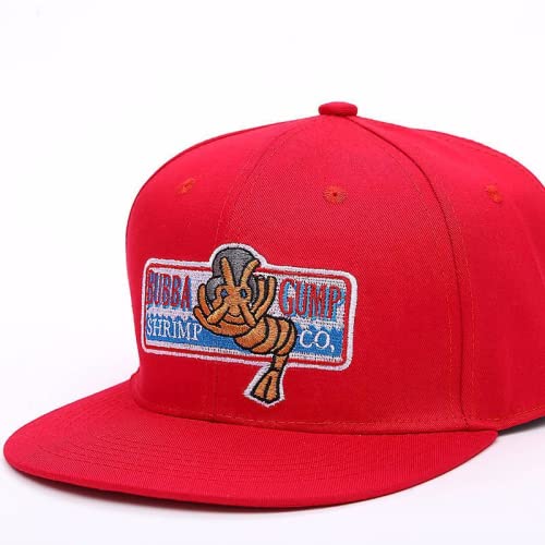 ZXRSJBL Gorras de béisbol Gump Shrimp CO. Sombrero Snapback Forrest Gump Disfraz Cosplay Gorra Snapback Bordada Unisex Sombreros de Verano Ajustables Cover