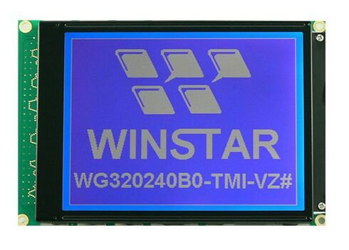 WG320240B0 WINSTAR 5V un módulo de pantalla LCD mono 5.7 con 320x240 píxeles incorporados con controlador RA8835. pantalla de fondo azul 1piezas//lote WG320240B0 WINSTAR 5V un módulo de pantalla LCD mono 5.7 con 320x240 píxeles incorporados con controlador RA8835. pantalla de fondo azul 1piezas//lote