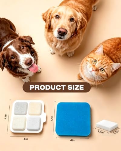FivneforPaw 12 Set Dog Water Fountain Filters Compatible With oneisall - 3