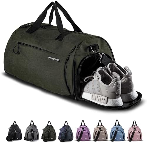 Fitgriff® Gym Bag for Men & Women with Shoe & Wet Compartment - D...
