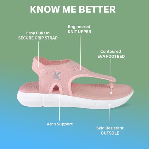 Image of KazarMax FlexiKnit Women Casual Sandal | Breathable | Stylish | Anti-Skid | Durable | Comfortable | Sporty Thong Sandals