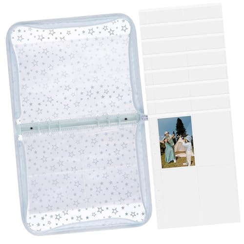 ERINGOGO Álbum De Fotos Con Cremallera Para Coleccionistas De Kpop Soporte Para Tarjetas Fotográficas Con Ranuras Diseño Elegante y Gran Capacidad De Almacenamiento