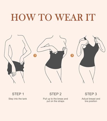 ciksob Shapewear Camisoles Tops With Built in Bra Tummy Control Compression V Neck Tanks Top for Women Slimming Lace Cami Body Shaper Black S - image 9