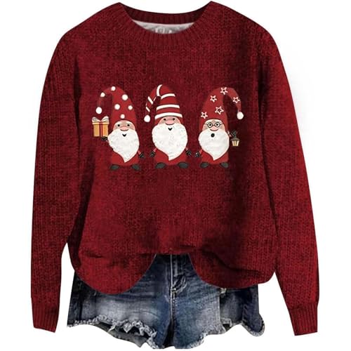Sweat col rond femme en tricot doux pour un style décontracté et élégant au bureau
