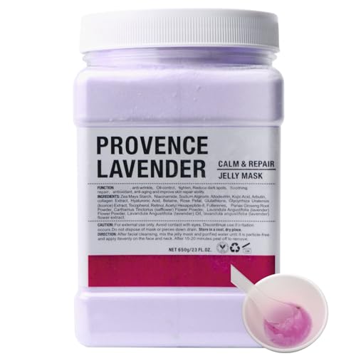 DR MEINAIER Vajacial Hydro Jelly Mask Powder for Face, Collagen Face Mask for Women, Jelly Facial Mask for Teens and Women (Lavender)
