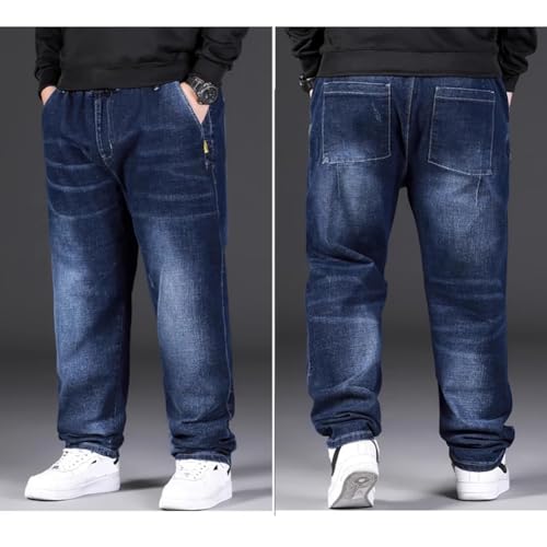 Jean Joggers for Men Loose Fit Elastic Waist Denim Pants3