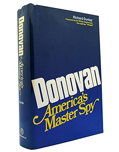 Donovan: America's Master Spy 0528811177 Book Cover