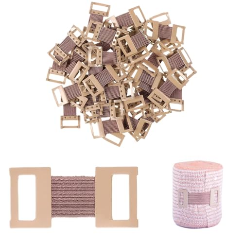 50 clips de vendaje elásticos, clips de vendaje elásticos, clips de metal elásticos, clips para diferentes vendajes