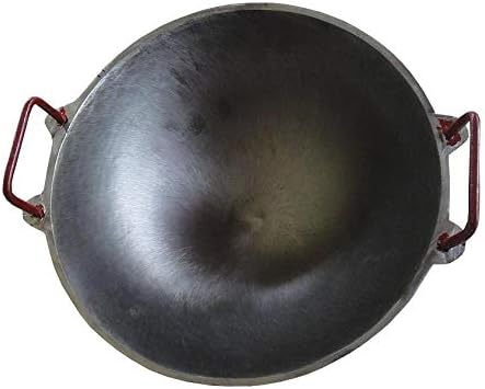 Natureloc Cast Iron Kadhai, 9-inch (Black)