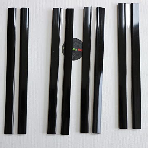 3X 200mm Black Low Profile Flex Hinges, Flexible Living Hinges, Continuous Acrylic Piano Hinges - Image 3