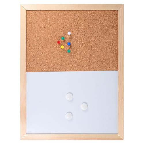 FESTFENDS Magnetische Pinnwand 40x30cm Multifunktionales Erinnerungs Nachrichtenbrett mit Abwischbarer Schreibtafel für Büro und Zuhause