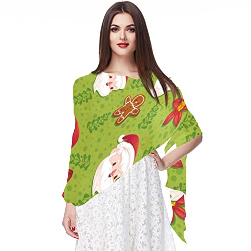 Foulard d'hiver vert écharpe mousseline soie hijab femme long