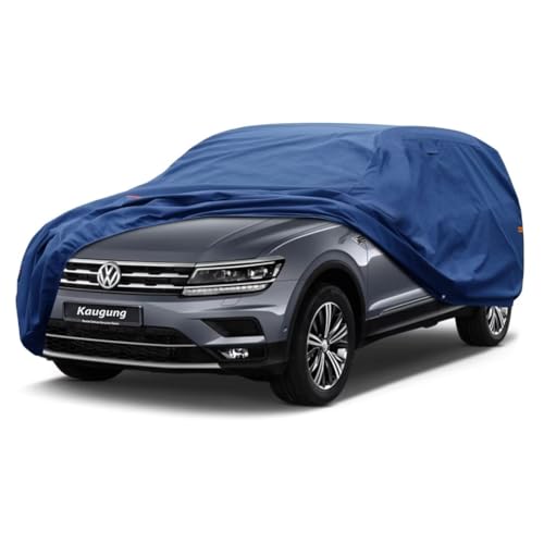 Image of Kaugung Heavy Duty SUV Cover Custom Fit for Volkswagen VW Tiguan Allspace (2016-2025),Waterproof SUV Car Cover with Anti-Theft Lock,Sun, Rain, Dust & Snow Protection.(USA Warehouse,Within 3-7 Days)