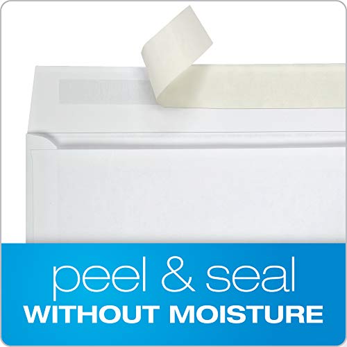 Columbian Invitation & Greeting Card Envelopes, A9, 5-3/4" X 8-3/4", Self-Seal Closure, Straight Flap, White Wove, 100/Box (Colo468) #TOP2