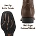 SUREWAY Cowboy Boots For Men - Mens Sport Wide Square Toe Western Boot,Oil/Slip Resistant,Durable Fashionable Classic Pull on 10 Inch Wellington Boots - Leather
