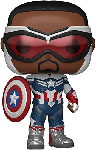 Funko Pop! Marvel: The Falcon & Winter Soldier - Captain Falcon America - The Falcon And The Winter Soldier - Figura de Vinilo Coleccionable - Idea de Regalo- Mercancia Oficial - TV Fans