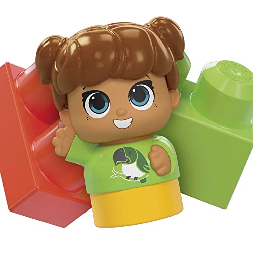 Mattel HHM99 Mega Bloks Fisher-Price Toddler Building Blocks, Build N Tumble Activity Table With 25 Pieces And Storage, 1 Figure, Toy Gift Ideas For Kids thumb #4
