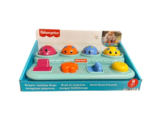 Image of Fisher-Price Brilliant Basics Boppin' Activity Bugs, Pop-Up Infant Toy Development Academic New Version