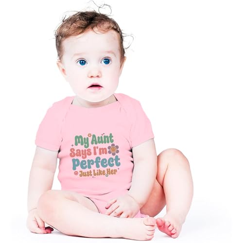 My Aunt Says I'm Perfect Bodysuit Auntie's Bestie Baby Bodysuit I Love My Aunt Baby Romper Infant2