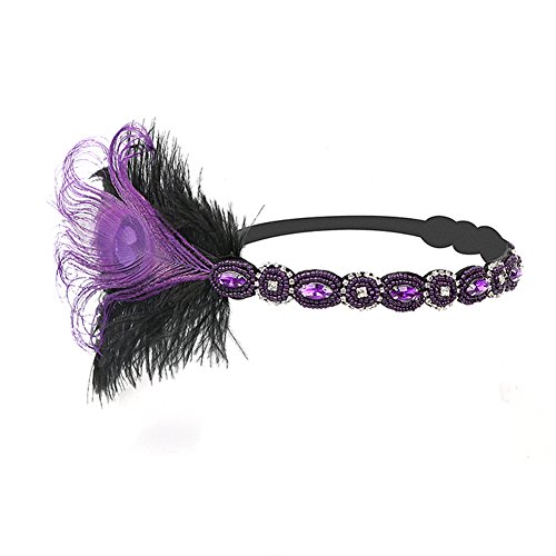 Happylifehere Women 1920S Flapper Headpiece Roaring 20'S Gatsby Headband Showgirl Hair Accessories Halloween Costume #TOP3