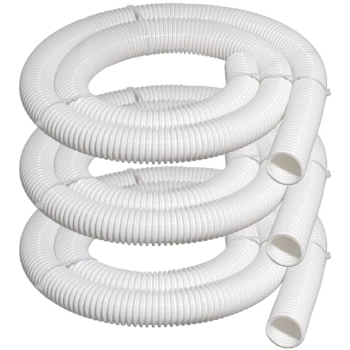 9-100-3102 6 Ft Cuff-Less Feed Hose Compatible with Polaris Pool Cleaner Parts Hose Heavy-Duty Vacuum Hose Fit for Polaris Vac-Sweep 360 Pressure Side Pool Cleaner 1-1/2 Diameter