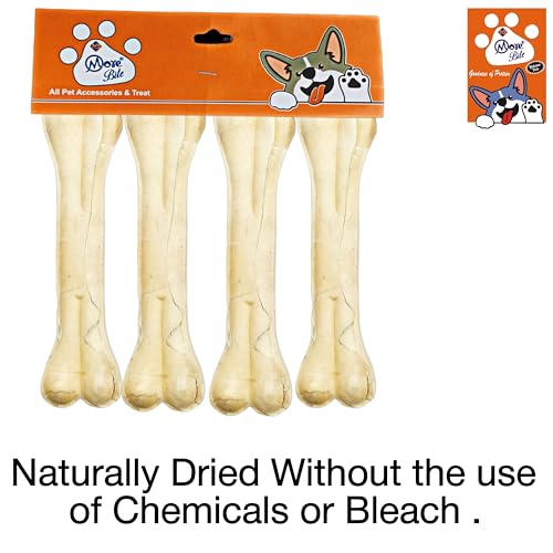 Image of Pressed Dog Chew Bones for All Life Stages, Chicken Flavor, 5 inches - Pack of 4 Bones