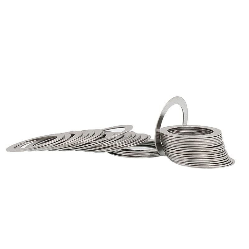 Kotflügelscheiben, 100 Stück/Set, 304 Edelstahl, super-ultradünne flache Unterlegscheibe, ultradünne Unterlegscheibe, einfache Dichtung, M14- M18, Dicke 0,1/0,2/0,3/0,5 mm(17 * 24 * 1 100pcs)