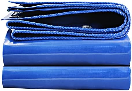 Tarpaulin Blue Waterproof Heavy Duty 450g/m² PVC 0.45mm Thick Water-Resistant Ground Sheet 1mx2m Multipurpose FWAQll Tarps Covers - Support Customised (Size : 2x1.5m)