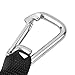 Alomejor Stainless Steel Diving Console Retractor Features Heavy Duty Key Ring with Quick Release Buckle Dive Accessory(Stainless Steel Hanging Buckle)