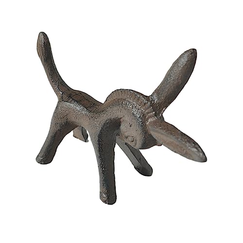 Alipis Figuras de Burro de Hierro Forjado Burro Decoraciones figuritas Animales Figurilla Room Decoration pequeña Escultura...