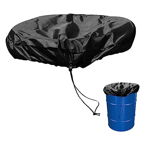 Drum Cover for 55 Gallon Industrial Barrels, Nylon Oxford Fabric Covers with Excellent Waterproofs Performance and Stretchable Adjustable Drawstring
