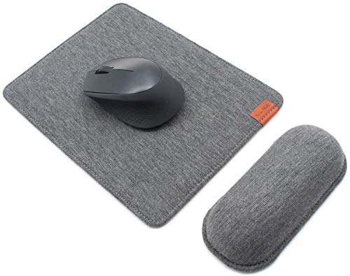 SenseAGE Enlarge Mouse Pad & Mouse Wrist Rest Set, Ergonomic Mouse Mat with Non-Slip Base and Keyboard Wrist Rest for Home & Office, Comfortable, Lightweight for Typing and Pain Relief, Dark Grey