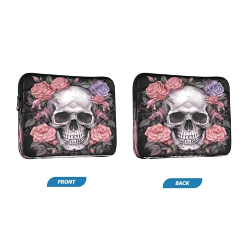 Funda para Laptop Skull con Flores 13-14 Pulgadas Waterproof miniatura 2