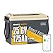 Power Queen 24V 125Ah Bluetooth Lithium Battery with Self-Heating,Trolling Motor LiFePO4 Battery Mini Size,Low Temp Protection & IP67 Waterproof, 3200W Output Power for Marine,Yacht, Solar Off-Grid