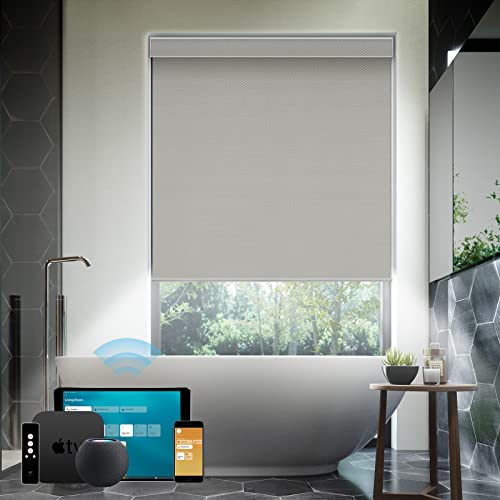 SmartWings Motorized Smart Blinds for Window Work with HOMEKIT, Automatic