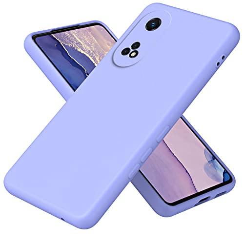 UPLAI Funda para OPPO Reno 8T 4G (Reno8T), Ultra Delgado Suave Silicona Líquida Antigolpes Carcasa con Premium Forro Fibra, Toque Estuche Caso.Púrpura