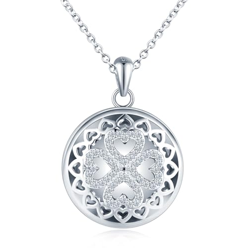 Médaillon trèfle à quatre feuilles gravé, le collier photo qui garde vos plus beaux souvenirs