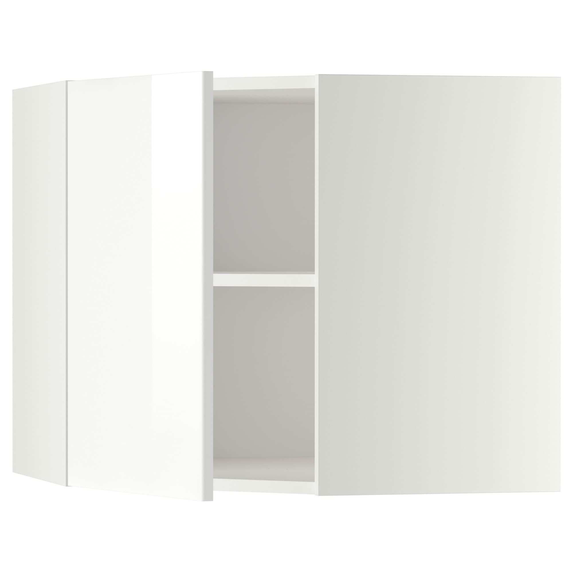 Ikea METOD Eckschrank Hängeschrank mit Regalböden 68x60 cm Weiß/Ringhult Weiß Küche, Haushalt & Wohnen
