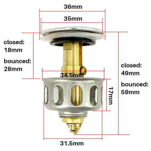Koowaa Filtro di Scarico antirimbalzo Universale