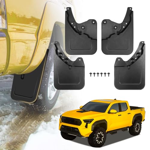 Image of 4PCS Mud Guards Splash Flaps Mudflaps Compatible with Toyota Tacoma 2024 2025 SR /SR5 Pickup Truck Auto Exterior Accessories Front Rear Tire Kit Vehicle Wheel Liner Fenders (for Tacoma 24-25 SR /SR5)