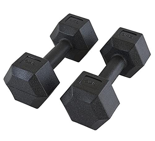 RV Dumbbell Set, PVC Dumbbells, PVC Dumbbell 1 Pair, Blue PVC Coated Dumbbells (BLACK-HEX-5KG Pair) (B093FFMNRR) Amazon Price History, Amazon Price Tracker