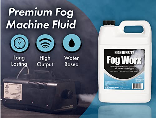 image for FogWorx Extreme High Density Fog Juice Gallon - Long Lasting, High Out