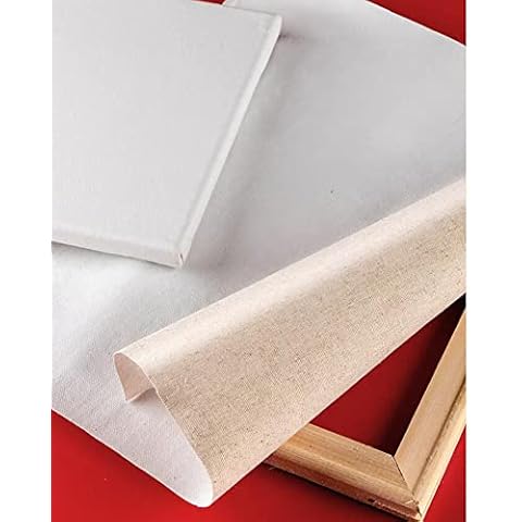 NorthPada Stretched Canvas for Painting 12 x 16 inch 6 Pack Art Linen Canvases Boards Panels for Oil Acrylic Watercolor Paint Sketches Cover
