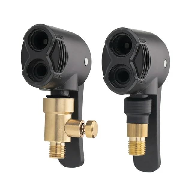 Adaptateur de bouche double tête Presta Schrader étanche pour pompe de voiture