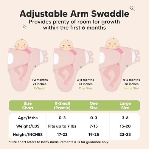 Image of 3-Pack Organic Baby Swaddle Sleep Sacks - Swaddles for Newborns, Infant 0-3 Months, Baby Girls, Boys, Soft & Snug Newborn Sleep Sack, Nursery Swaddling Blankets (Daffodil, OS)