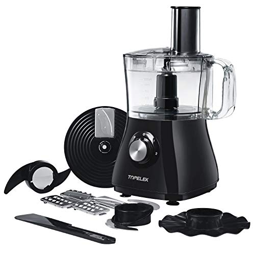 Food Processor, TOPELEK Food Processor Blender and Chopper, 2L Large Capacity, 2 Speed